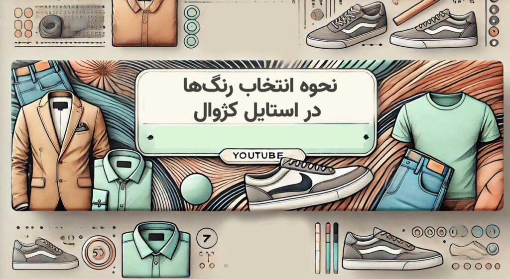 بنر انتخاب رنگ‌ها در استایل کژوال
