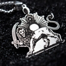 necklace lion sun