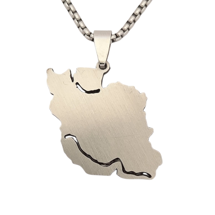 necklace map iran گردنبند نقشه ایران