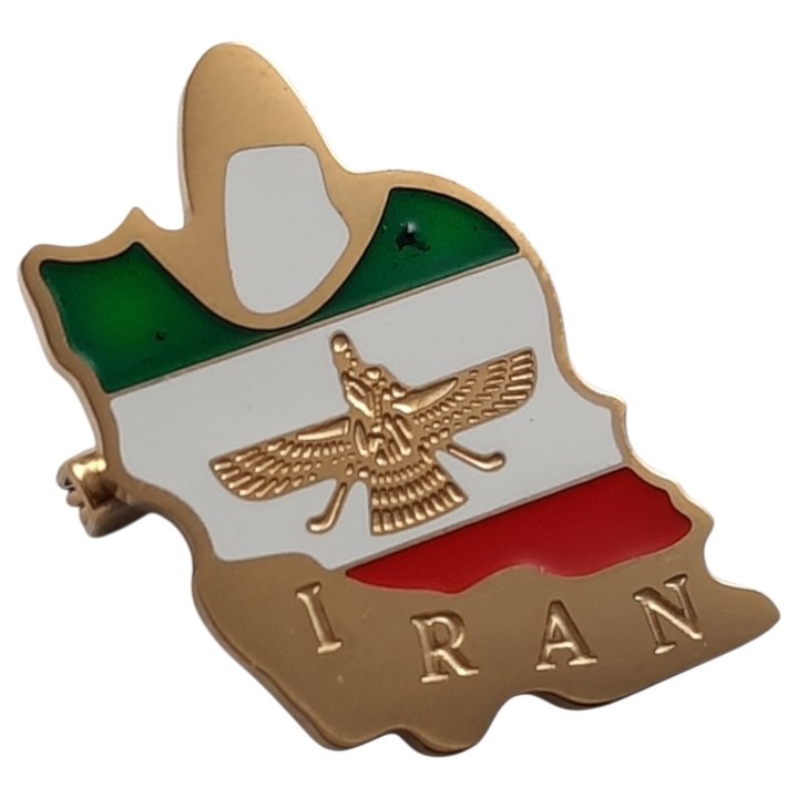 map iran brooch (3) سنجاق سینه نقشه ایران طلایی