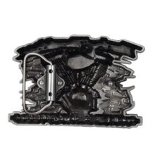 سگک کمربند فلزی طرح هارلی دیویدسون (Harley-Davidson) مدل V-Twin Engine & Thundering Steel