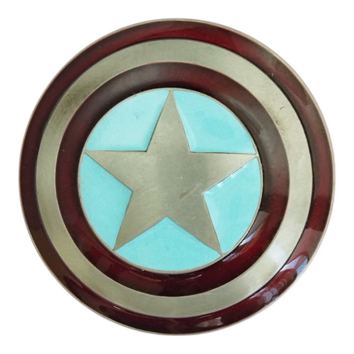 کمربند طرح سپر کاپیتان آمریکا (Captain America Shield Belt Buckle)